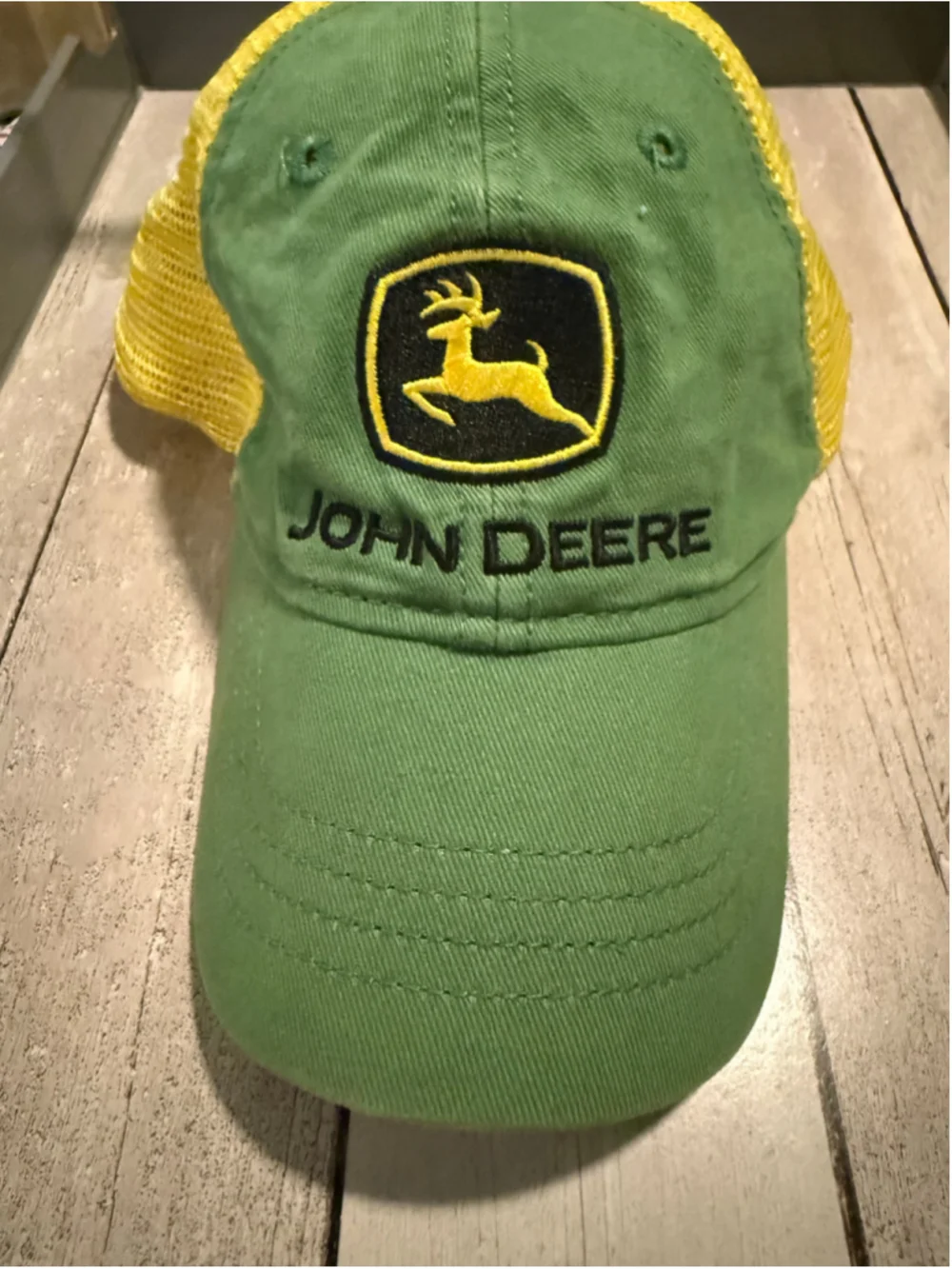 Toddler John Deere Trucker Hat Green Yellow